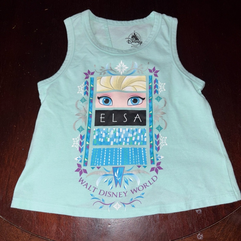 Disney Parks Frozen Elsa Tank Top for Girls Walt Disney World Small S